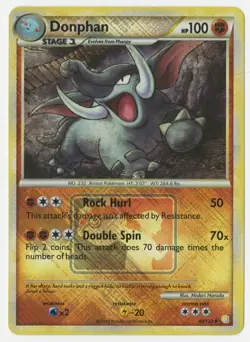 Pokemon - Donphan (Pokemon League Crosshatch promo reverse holo card - 40/123) - Image 1