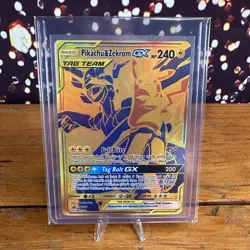 Pokemon TCG Pikachu & Zekrom GX Holo Black Star Promo Card #SM248 - Image 1