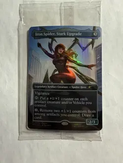 IRON SPIDER MARY JANE Magic the Gathering Card Marvel Legends MTG Spider-Man New - Image 1