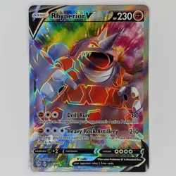 Rhyperior V 181/189 Ultra Rare Darkness Ablaze Pokemon TCG Card NM - Image 1