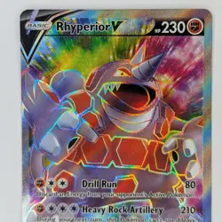 Rhyperior V 181/189 Ultra Rare Darkness Ablaze Pokemon TCG Card NM - Image 2