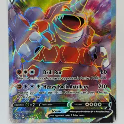 Rhyperior V 181/189 Ultra Rare Darkness Ablaze Pokemon TCG Card NM - Image 3