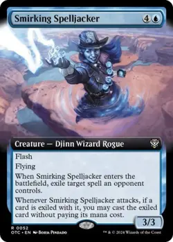 ~ Smirking Spelljacker (Extended Art) ~ NM ~ ~ MTG ~ - Image 1
