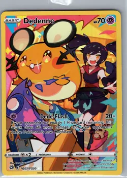 Dedenne TG07/TG30 Brilliant Stars Trainer Gallery - Pokemon Card - NM - Image 1