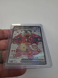 Charizard EX Obsidian Flames Full Art Ultra Rare Holo Card #215/197 NM Condition - Image 3