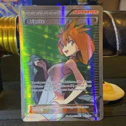 Pokemon TCG Brigette Full Art Card 161/162 XY Breakthrough - Image 1