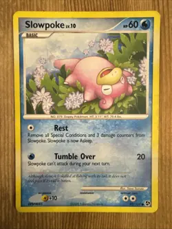 Slowpoke 82/106 2008 Great Encounters Pokemon Card TCG Non Holo Common - DMG - Image 1