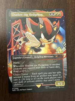 Shadow the Hedgehog 2086 Secret Lair Drop Sonic: Friends and Foes Non-Foil MTG - Image 1