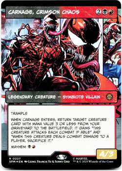 Carnage, Crimson Chaos (Borderless) - FOIL - [Marvel's Spider-Man] MTG ???? - Image 3