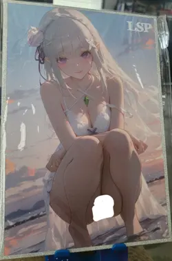 Emilia Re:Zero Goddess Story Love of the Angel A5 Acrylic Art Board Waifu Anime - Image 1