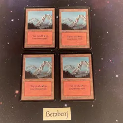 1x MTG Alpha Mountain Version A from Estate Collection - Image 1