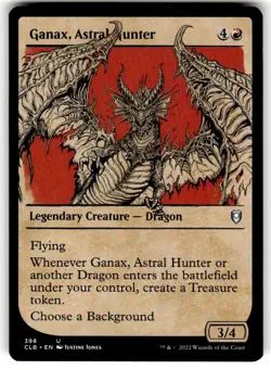 Ganax, Astral Hunter (Showcase) Commander Legends: Battle for Baldur's Gate MTG - Image 1