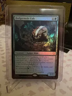 Magic The Gathering Avatar The Last Airbender Badgermole Cub Foil 0167 - Image 1