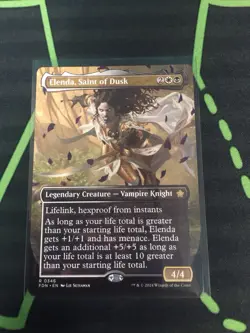 MTG Magic The Gathering Elenda, Saint Of Dusk Rare Borderless Vampire Commander - Image 1