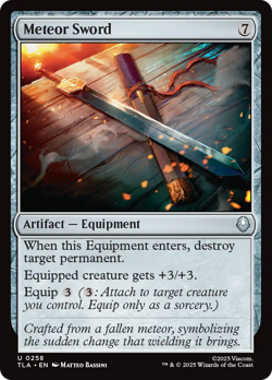 Meteor Sword #258 Near Mint NM FOIL Avatar The Last Airbender TLA Magic MTG - Image 1