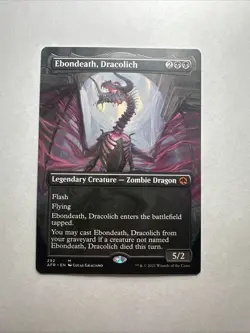 Ebondeath, Dracolich - AFR 292 - Borderless Lightly Played - Image 1