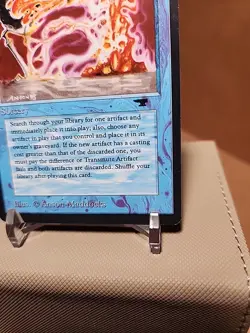 Magic MTG Antiquities Transmute Artifact 1994 Beautiful Card LP+ See Pictures - Image 3