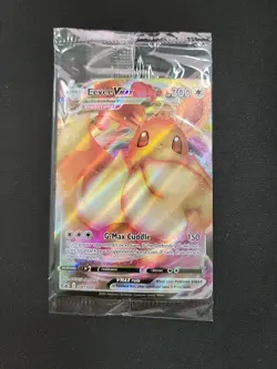 Eevee Vmax ~ Pokemon Black Star Promo ~ Full Art Holo Sealed #SWSH087 - Image 1