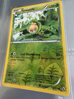 Sewaddle 9/113 Yuka Morri Reverse Holo - Legendary Treasures Pokemon TCG NM - Image 2