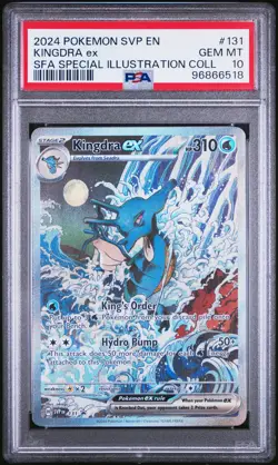 2024 POKEMON SVP EN-SV BLACK STAR PROMO #131 KINGDRA EX PSA 10 - Image 1