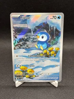 Pokemon TCG - Piplup 098/094 Me02: Phantasmal Flames PFL - Holo IR Pack Fresh - Image 1