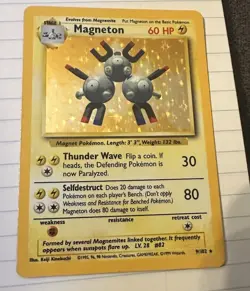 Magneton Holo Unlimited Holo Rare Pokemon TCG Base Set 9/102 - Image 1