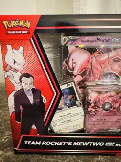 Destined Rivals Pokemon TCG Team Rockets Mewtwo EX Box Sealed In Hand - Image 2