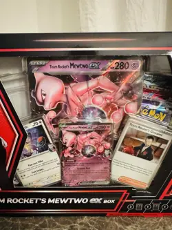 Destined Rivals Pokemon TCG Team Rockets Mewtwo EX Box Sealed In Hand - Image 3