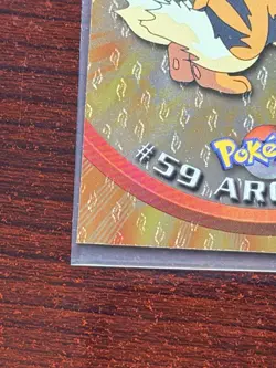 topps Pokemon TV Animation Edition Series 1 Foil #59 Arcanine black label - Image 5