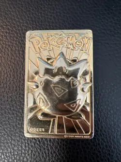 Pokemon Burger King Limited Edition 23K Gold Plated Togepi Vintage U1 Promo - Image 1