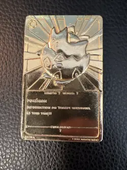 Pokemon Burger King Limited Edition 23K Gold Plated Togepi Vintage U1 Promo - Image 4