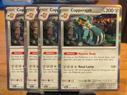 Pokemon TCG Shrouded Fable Copperajah Holo Rare 042/064 x4 Playset - Image 1