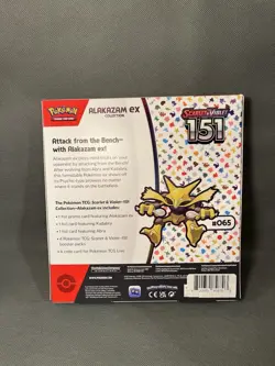 Pokemon TCG Scarlet & Violet 151 Alakazam EX Collection Booster Box 4 Packs 820650855269 - Image 2