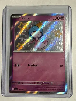 2024 Pokemon TCG Scarlet & Violet Paldean Fates #153 Ralts SH - Image 1
