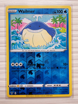 Wailmer Reverse Holo 31/185 Vivid Voltage 2020 Pokemon TCG NM - Image 1