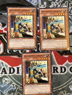Yugioh 3x Gravekeeper's Commandant SDMA-EN017 1st Edition Common - NM - Image 1