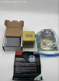 Lot Of Pokemon Commons & Uncommon Mixed Trading Card Games Tin Box - Image 1