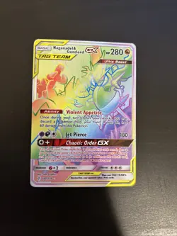 Naganadel & Guzzlord GX (Secret) 260/236 Cosmic Eclipse 2019 Pokemon Card NM - Image 1