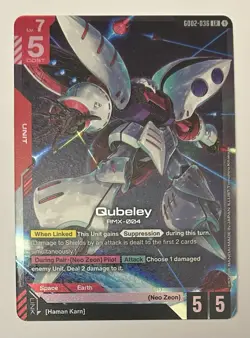 Qubeley (GD02-036) [Foil] (NM) - Gundam Card Game - Dual Impact (ENG) - Image 1