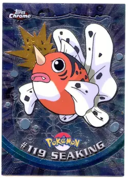 Seaking #119 - Topps Chrome Series 2 Pokemon Card Near Mint - Image 1