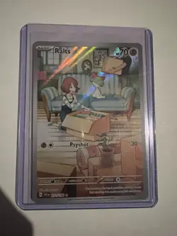 Pokemon TCG Ralts Scarlet & Violet Base Set Holo Illustration Card 211/198 - Image 1