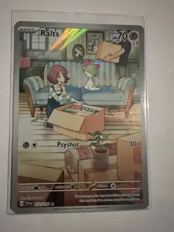 Pokemon TCG Ralts Scarlet & Violet Base Set Holo Illustration Card 211/198 - Image 4