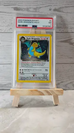Pokemon TCG 2000 Team Rocket Dark Dragonite #5/82 Holo Graded PSA 7 Vintage Card - Image 1