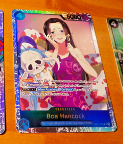 ONE PIECE ENGLISH CARD GAME HOLO CARTE BOA OP01-078 SR EN MINT - Image 1