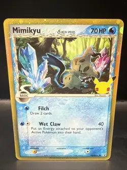 Pokemon Card TCG - Mimikyu Delta Species SWSH136 Promo Celebrations - Image 1