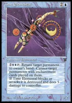MTG English Time Elemental NM Normal Legends - Image 1