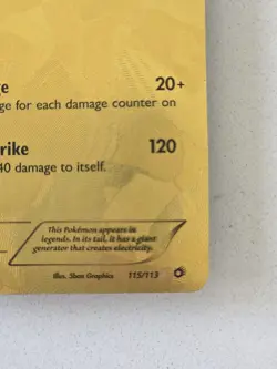 Pokemon Tcg Zekrom 115/113 Gold Secret Legendary Treasures English Holo Tcg Card - Image 3