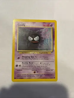Pokemon GASTLY 50/102 Base Set Card NM - Image 1
