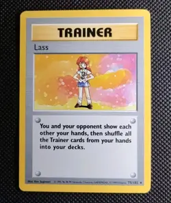 Lass Shadowless 75/102 Base Set Rare 1999 Pokemon Card - Excellent LP - Image 1
