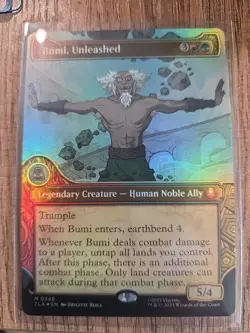 Bumi, Unleashed (Showcase Foil) 0348 - Avatar: The Last Airbender TLA - MTG - NM - Image 1